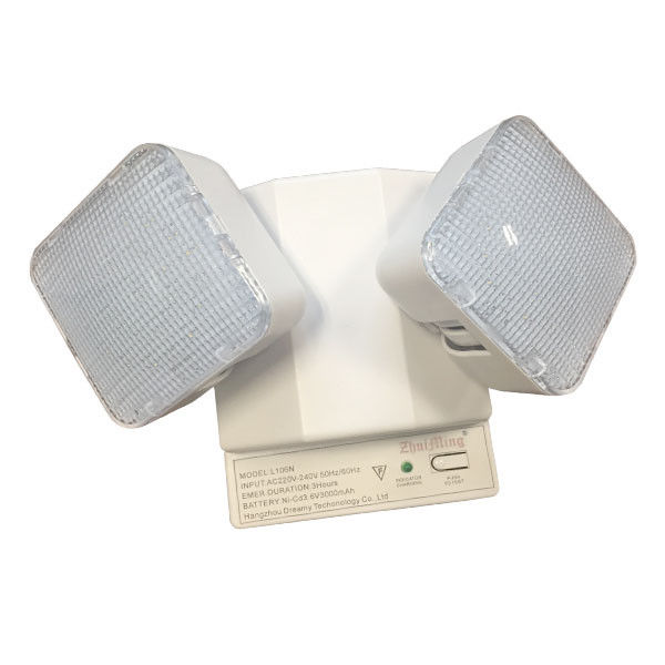 Lampada di emergenza a doppio punto a LED montata a parete 3.6V batteria Ni-Cd IP20 TL030CN