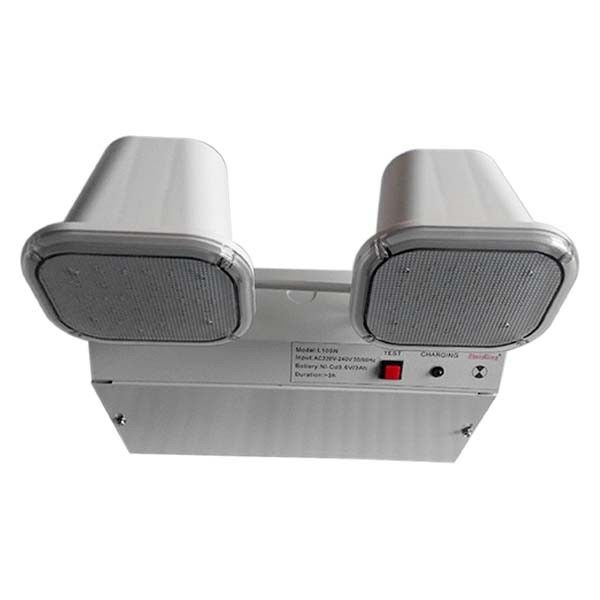 3 Anni di Garanzia Luce di Emergenza Twin Spot 220V-240V con Durata di 3 Ore e Cassa in Acciaio