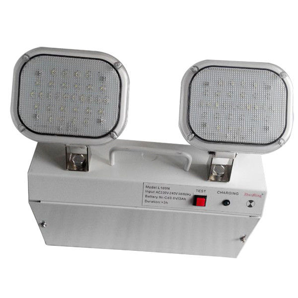 3 Anni di Garanzia Luce di Emergenza Twin Spot 220V-240V con Durata di 3 Ore e Cassa in Acciaio